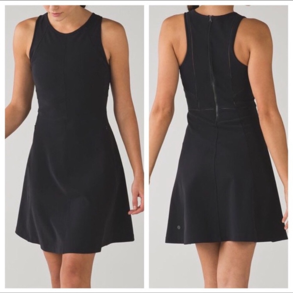 Lululemon & Go Til’ Dawn Dress Size 12 Black